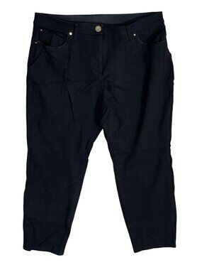 Chico's So Slimming Pants Black Size 10 Medium (1.5) Short Length (READ)